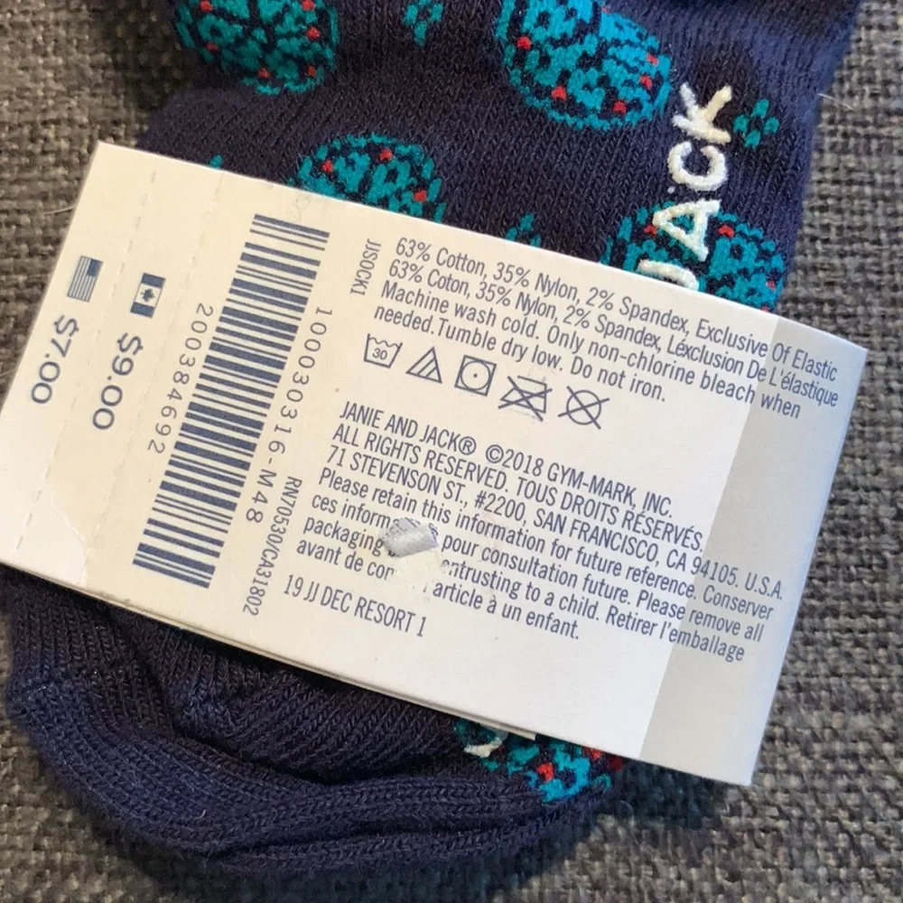 Janie and Jack Baby Girl Bundle 3 Pair of Socks